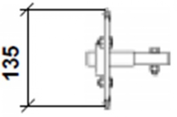 Preview: Svea Lagerung Rohrende für Foerderschnecke 102 und Getreidekanone 102